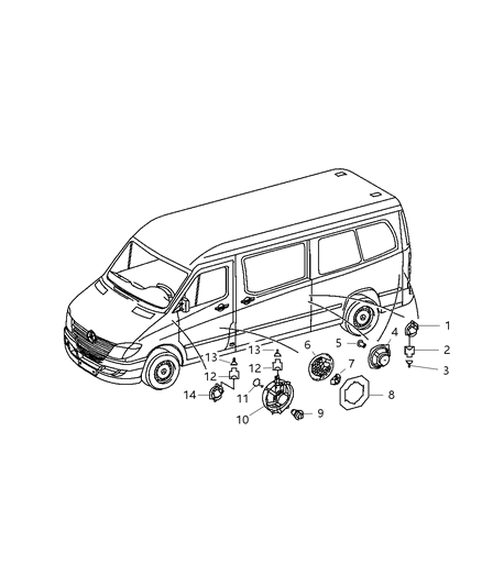 2008 Dodge Sprinter 3500 Speakers Diagram