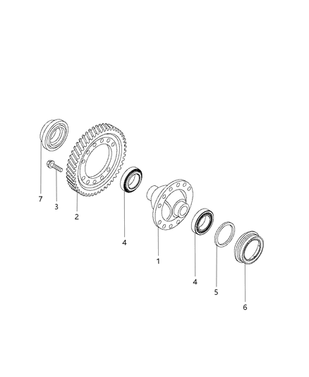 2015 Jeep Cherokee TRANSAXLE-TRANSAXLE Diagram for 68241605AA