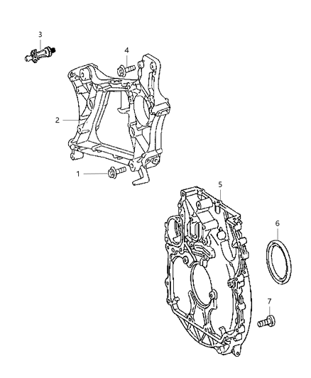 2012 Jeep Compass Bracket-Accessory Mount Diagram for 68091867AA