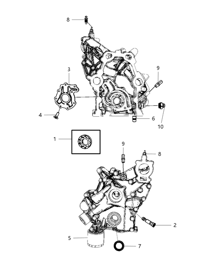 2008 Dodge Viper Engine Oiling Pump Diagram