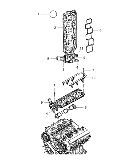 2010 Dodge Grand Caravan Intake Manifold Diagram 7