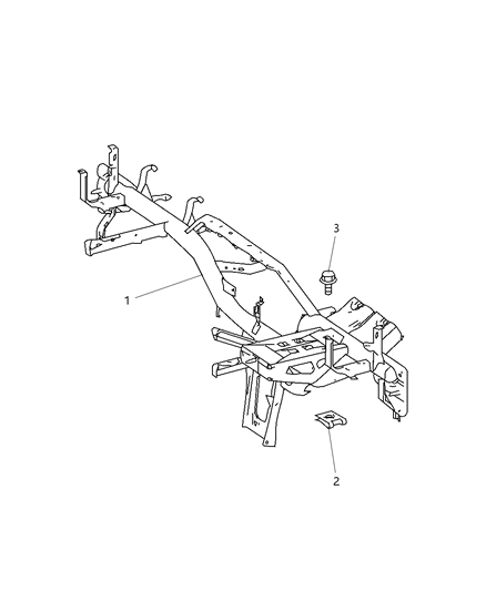 2007 Dodge Sprinter 3500 Instrument Panel Frame Diagram