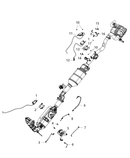 2020 Jeep Wrangler Sensors, Exhaust Temperature Diagram 2