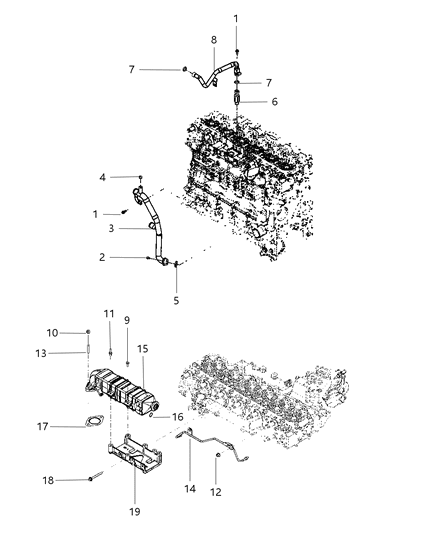 2010 Dodge Ram 3500 EGR Cooling System Diagram