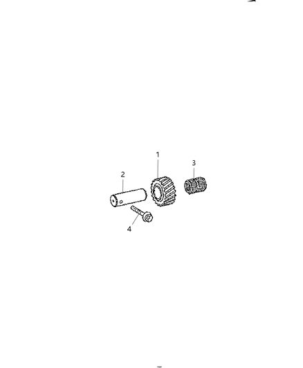 2017 Ram 2500 Reverse Idler Shaft Assembly Diagram