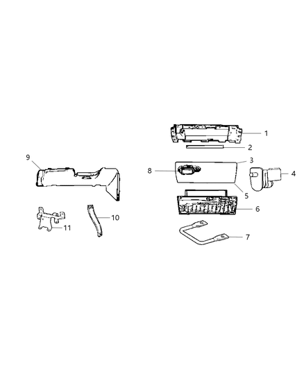 2008 Dodge Viper Cover-Steering Column Diagram for TQ81DX9AA