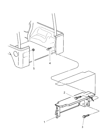 1999 Jeep Wrangler Add-A-Trunk - Tailgate Diagram