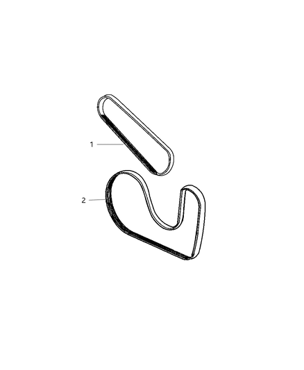 2005 Chrysler PT Cruiser Belt-Power Steering Diagram for 4668249AE