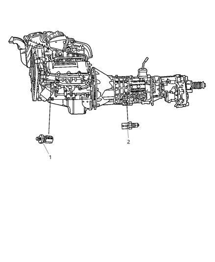 2009 Dodge Nitro Switches - Drive Train Diagram