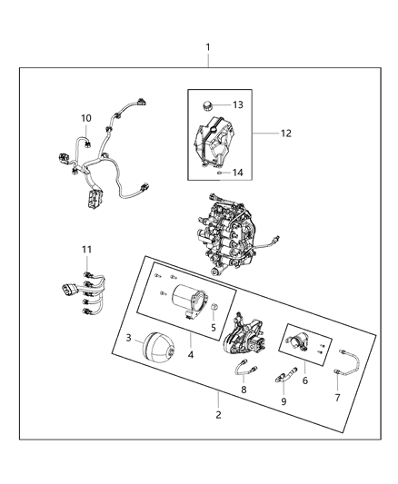 2016 Dodge Dart Control Diagram for 68232132AA