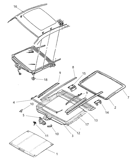 1997 Dodge Neon Sunroof Diagram