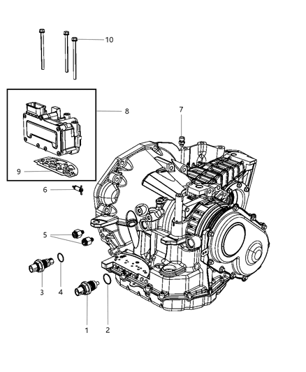 2010 Chrysler Sebring Sensors , Vents And Quick Connectors Diagram 1