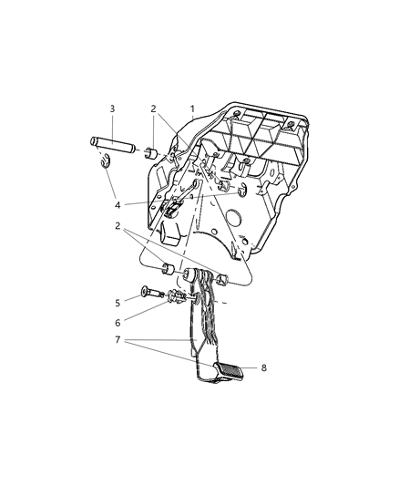 2007 Dodge Ram 3500 Cab Chassis Clutch Pedal Diagram