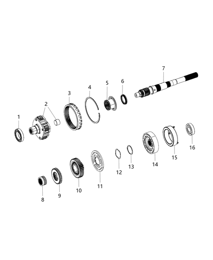 2021 Ram 1500 ARMATURE-Transfer Case Diagram for 68402343AA