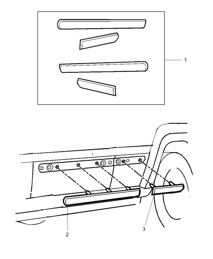 2010 Jeep Liberty Molding Kit Diagram