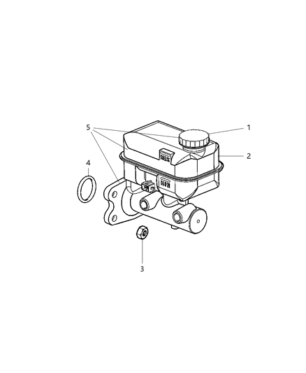 2006 Dodge Durango Brake Master Cylinder Diagram 2