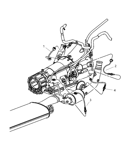 2009 Jeep Grand Cherokee Oxygen Sensors Diagram 2