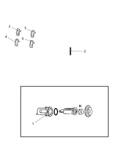 2008 Dodge Nitro Ignition Lock Cylinder Diagram