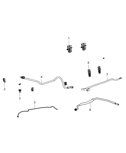 2010 Dodge Ram 1500 Tube-Control Valve To CANISTER Diagram for 68045529AA