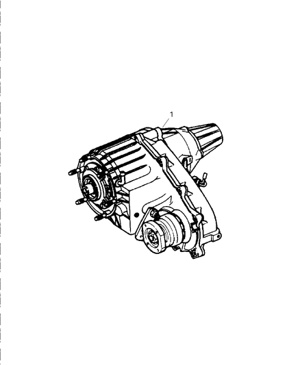 2007 Dodge Dakota Transfer Case Assembly Diagram 3