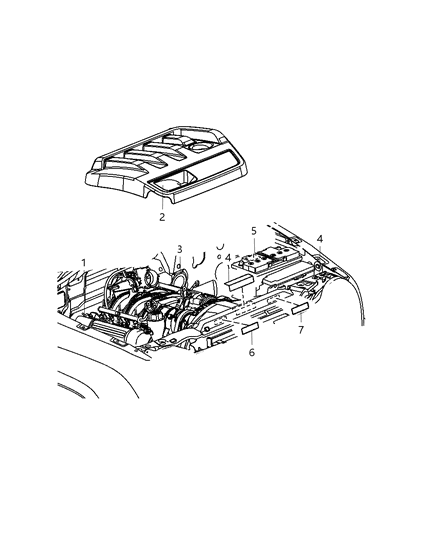 2009 Jeep Compass Engine Compartment Diagram