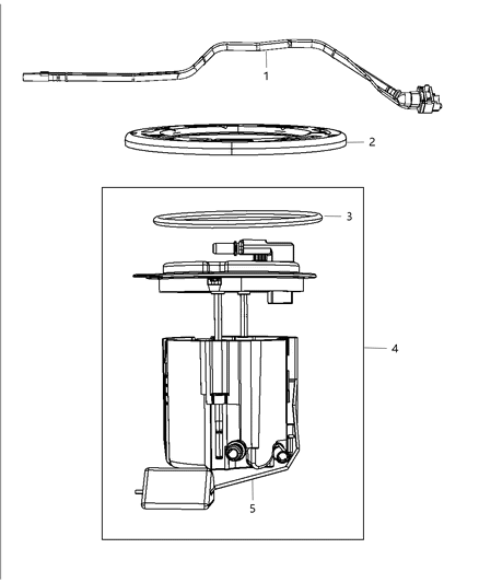 2012 Jeep Wrangler Level Unit Module Kit Diagram for 68003385AA