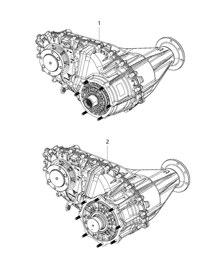 2017 Ram 3500 Transfer Case Diagram for RL146627AF