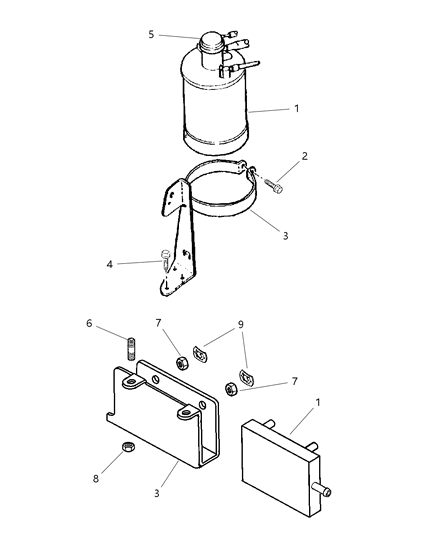 1998 Jeep Cherokee Tube Vent Diagram for 53013041AB