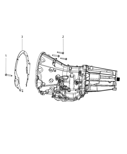 2010 Dodge Nitro Mounting Bolts Diagram 1