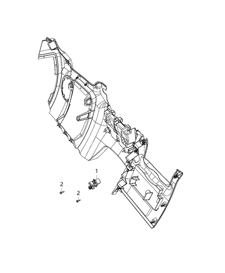 2021 Jeep Gladiator Sensors - Body Diagram 1