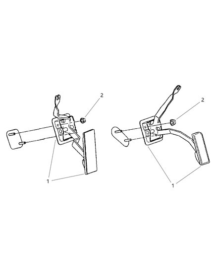 2002 Chrysler PT Cruiser Accelerator Pedal Diagram