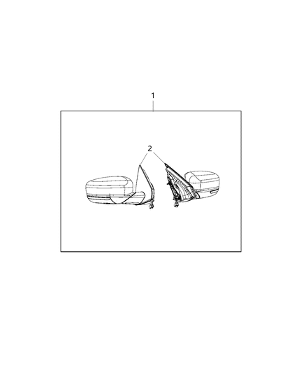 2015 Dodge Dart Mirror Kit, Turn Signal Diagram