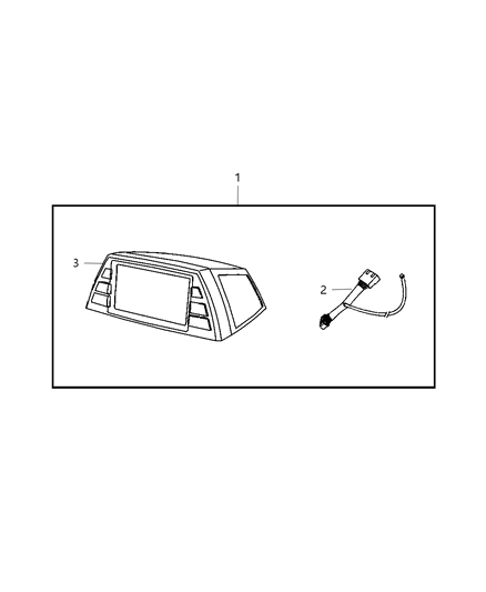 2007 Jeep Compass Gps Kit-Vehicle Diagram for 82209850