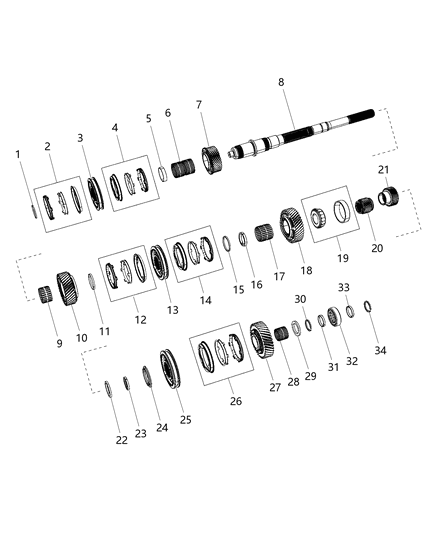 2019 Dodge Challenger Main Shaft Diagram 2