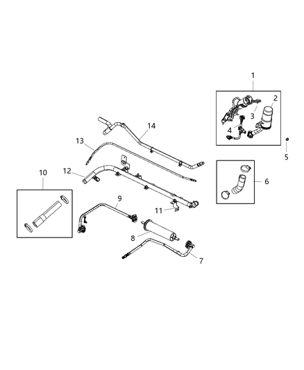 2020 Jeep Gladiator Fuel Filler Diagram for 68334985AB