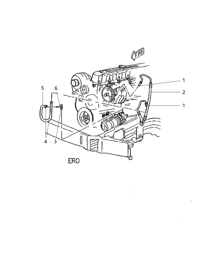 2004 Jeep Grand Cherokee Line-Power Steering Return Diagram for 52088774AB