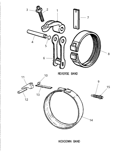 2001 Jeep Wrangler Bands Diagram 1