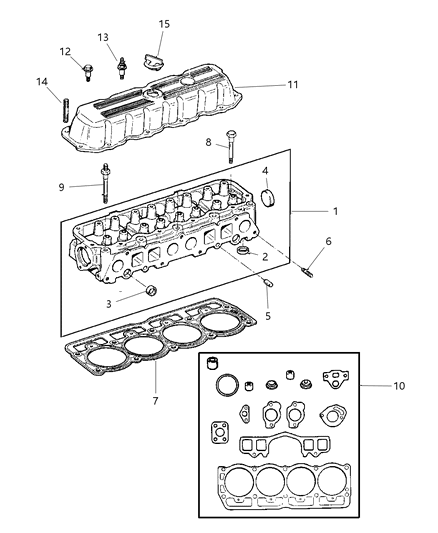 1999 Jeep Cherokee Cylinder Head Diagram 2