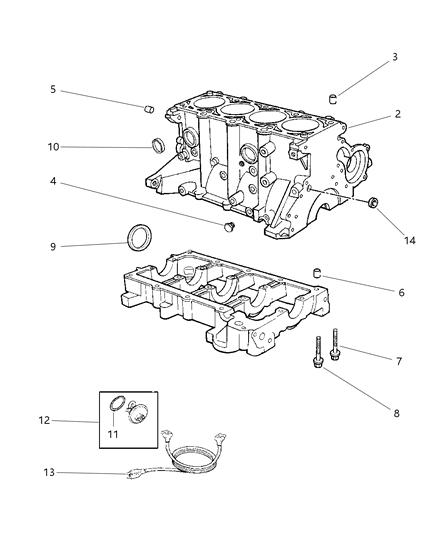 1999 Dodge Stratus Cylinder Block Diagram 2