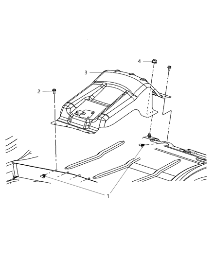 2010 Chrysler 300 Jack Mounting Hardware Diagram