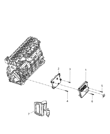 2009 Dodge Ram 5500 Module-Transmission Control Diagram for 56029177AI