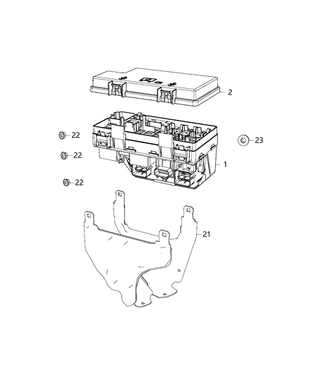 2020 Dodge Grand Caravan Modules, Body Diagram 4