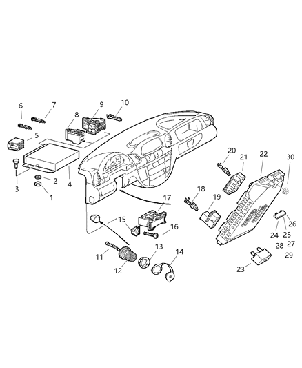 2006 Dodge Sprinter 2500 Instrument Panel Diagram