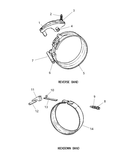 1999 Jeep Wrangler Bands Diagram 2