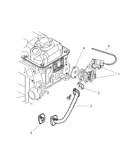 1997 Dodge Neon EGR System Diagram