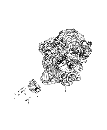 2020 Ram 1500 Generator/Alternator & Related Parts Diagram 1