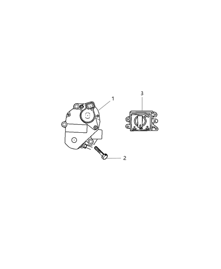 2011 Ram Dakota Gear Shift Switch & Motor Diagram