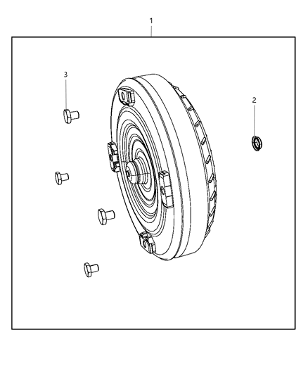 2008 Dodge Dakota Torque Converter Diagram 1