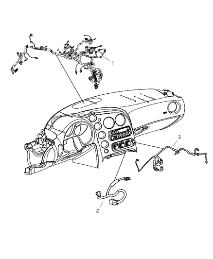 2006 Dodge Viper Wiring-Instrument Panel Diagram for 5029909AE