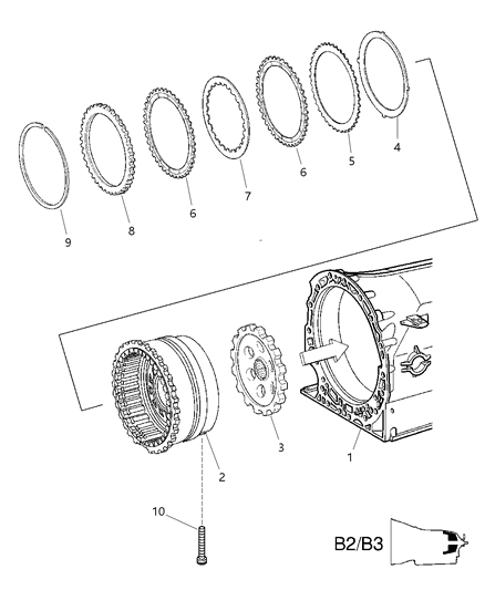 2006 Chrysler Crossfire Multiple Disc Brake Diagram 2